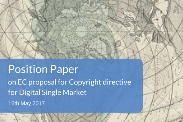 Position on the Commission’s proposal for a Directive on copyright in the Digital Single Market COM(2016) 593